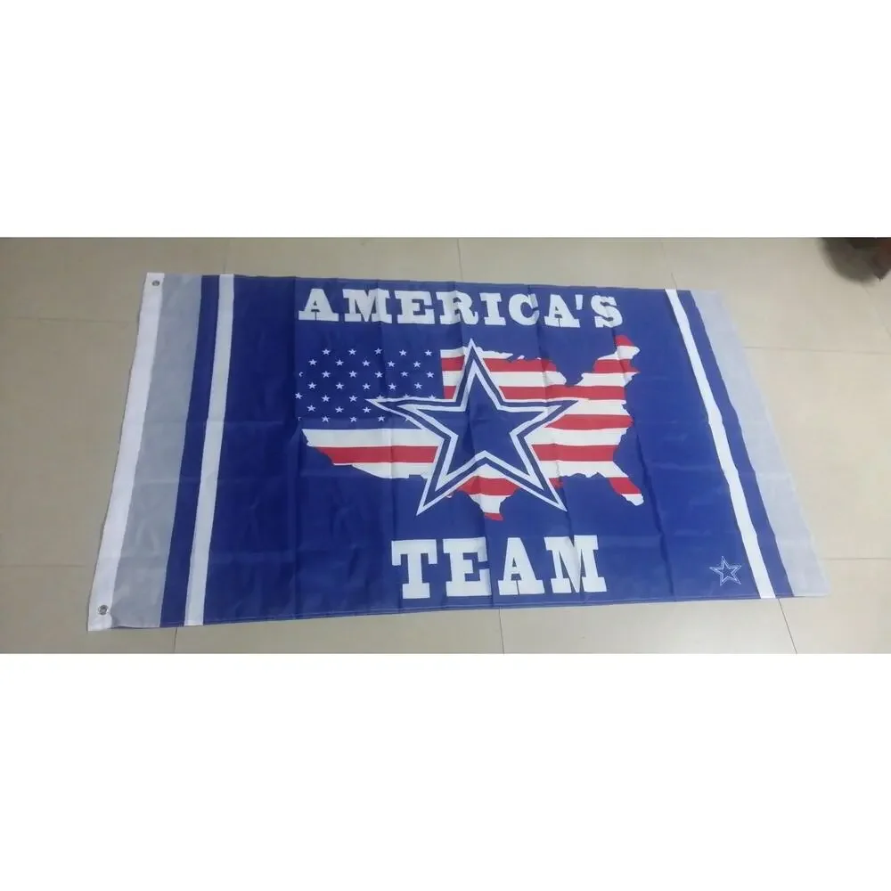 Dallas Cowboys America's Team Flag Banner Patriotic‎ Mancave Garage New 3x5 Feet
